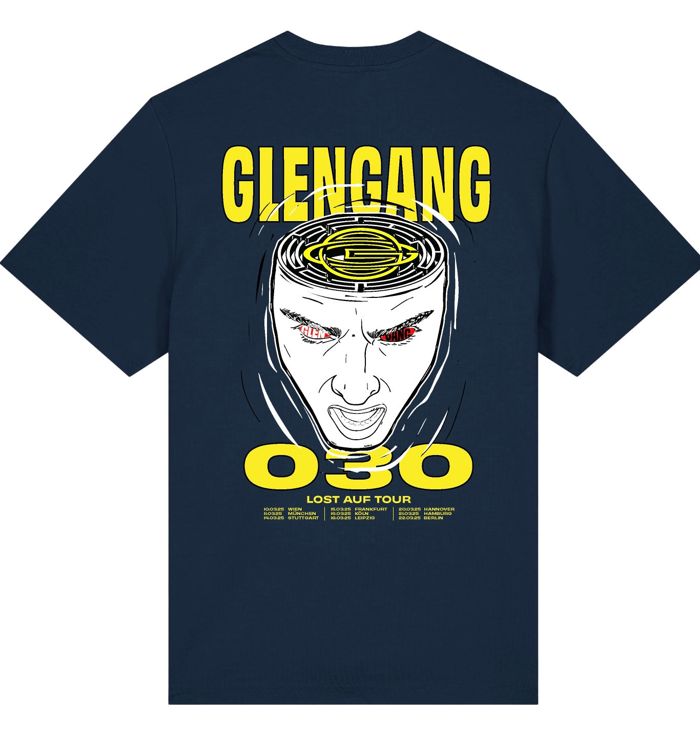 Tourshirt Blau
